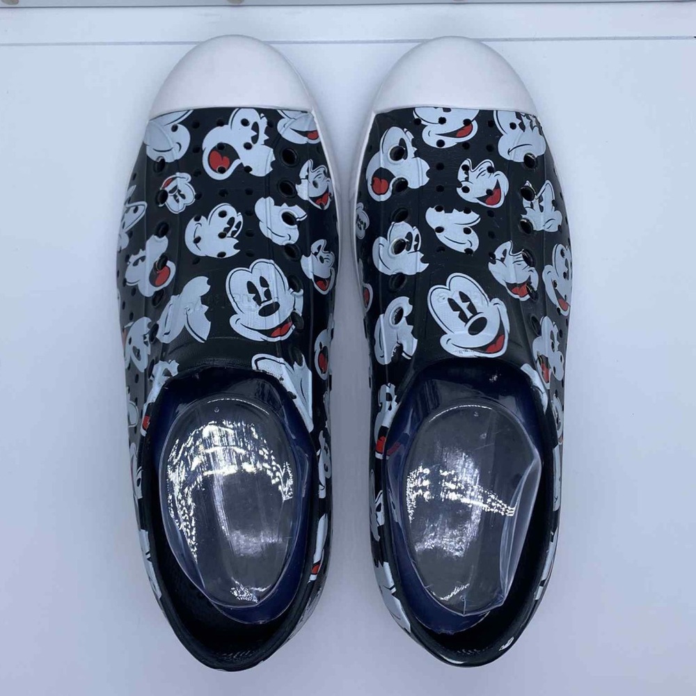 Native x Disney Mickey Mouse Shoes Black Unisex Women’s Size 9, Men’s Size 7 - Picture 4 of 10